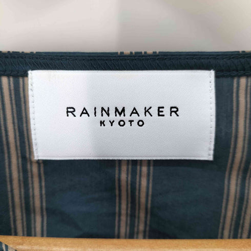 レインメーカー RAINMAKER カフス付き ストライプ ロングテールシャツ メンズ JPN:3